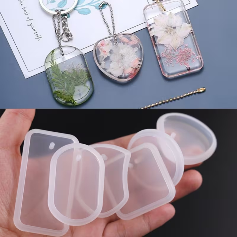 Mold for DIY Keychain Pendant Silicone Mold Set - For Making Crystal Epoxy Resin Pendant And Jewelry Silicon Mould for resin art