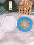 4PCS Silicone Clay Resin Mold Set – Epoxy DIY Molds for Coasters, Bowls & Candle Holders | Craft & Home Decor Supplies - Plate Mold for Resin Art