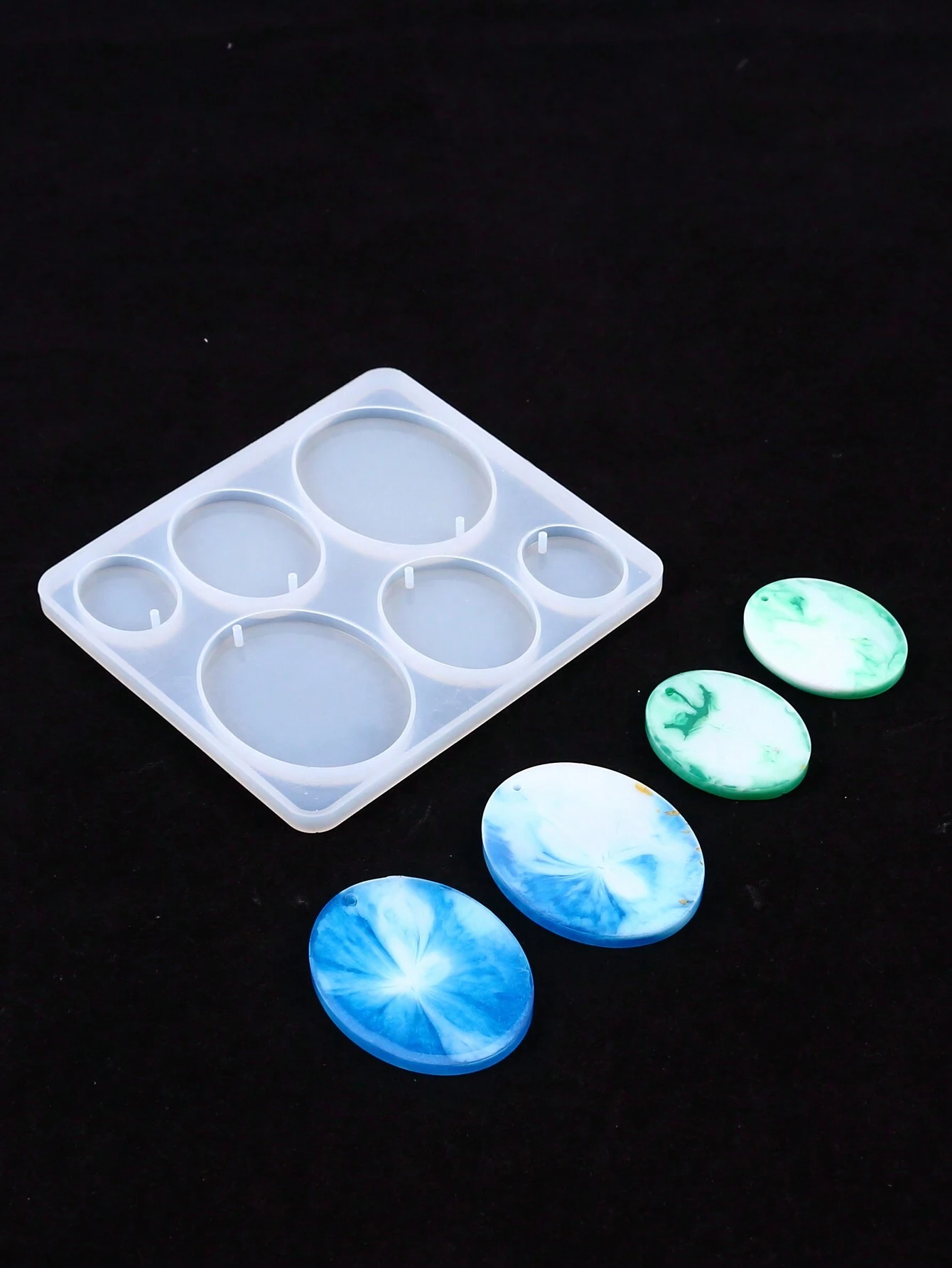 Resin Jewelry Mold, Silicone Mold With Holes, For Epoxy Resin Jewelry Casting, Can Be Used To Make Earrings, Pendants, Keychains And Other Jewelry, DIY Handmade - Mold for Resin Art