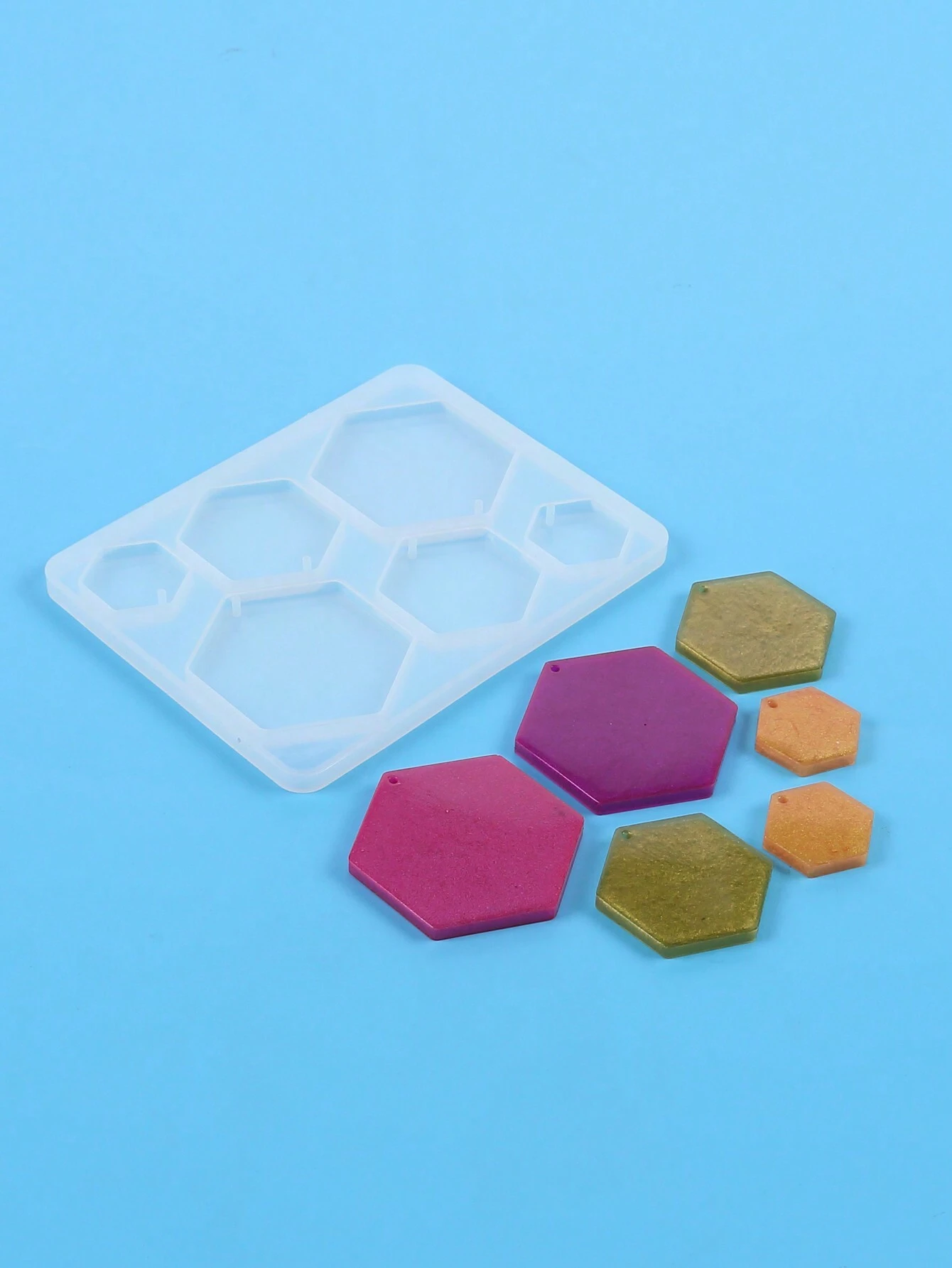 Resin Jewelry Mold, Silicone Mold With Holes, For Epoxy Resin Jewelry Casting, Can Be Used To Make Earrings, Pendants, Keychains And Other Jewelry, DIY Handmade - Mold for Resin Art