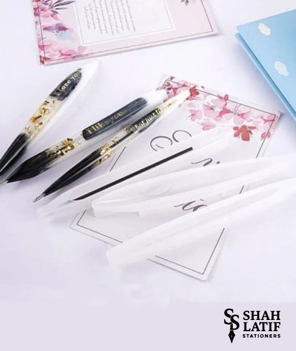 Resin pen silicone mold set pointed tip ballpoint DIY stationery