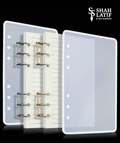 A5 A6 6-ring binder cover silicone mold for DIY resin notebook planner