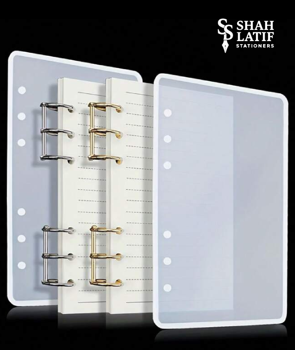 A5 A6 6-ring binder cover silicone mold for DIY resin notebook planner