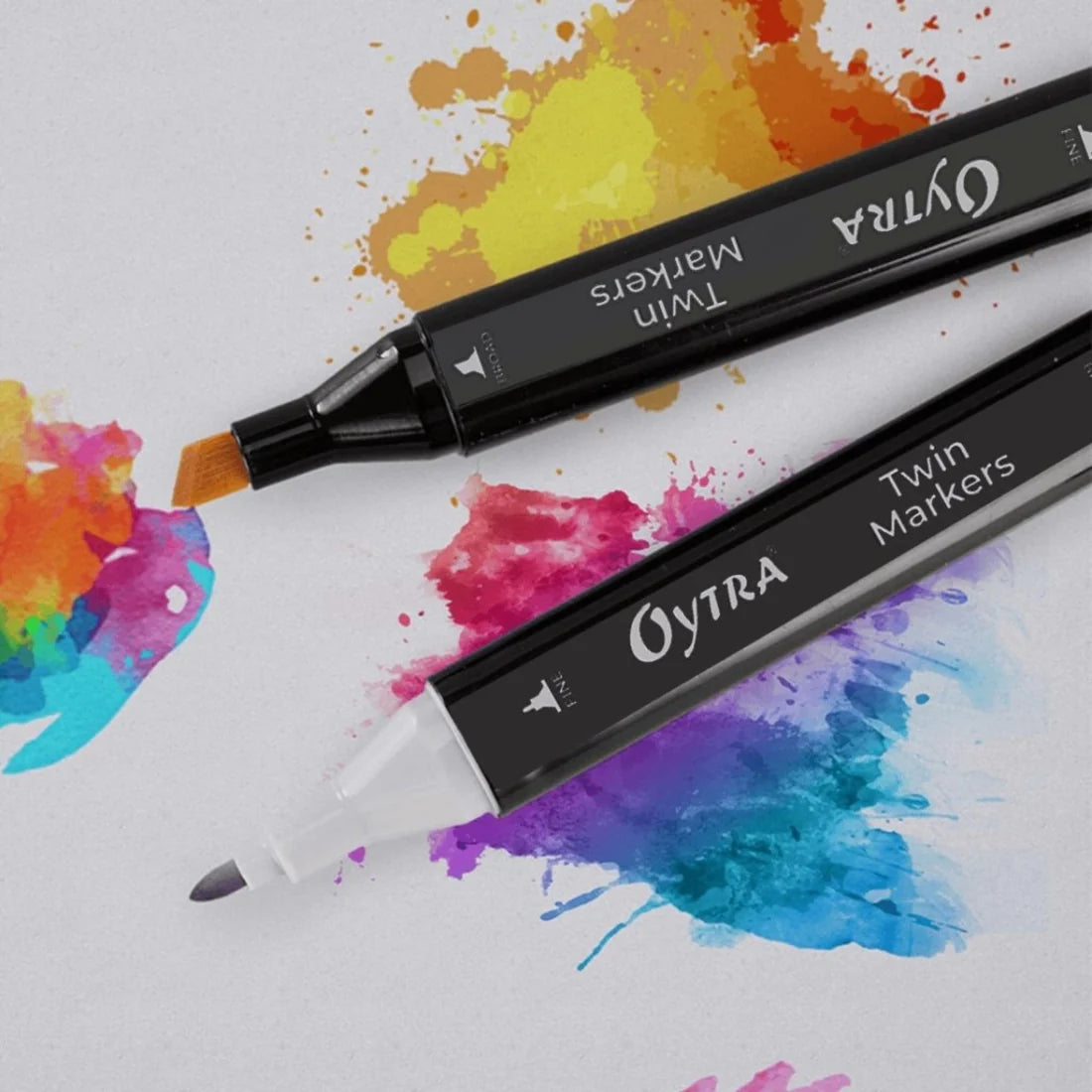 Ohuhu Markers Dual Tip Sketch Markers Set – Fine & Broad Tip Art Pens for Kids & Adults, Coloring & Drawing Supplies Alcohol-Based Marker Set