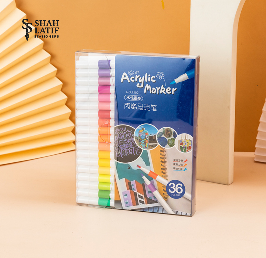 Acrylic Paint Markers Wood, Glass, Fabric, Stone Arts and Crafts, Professional Artistic Use