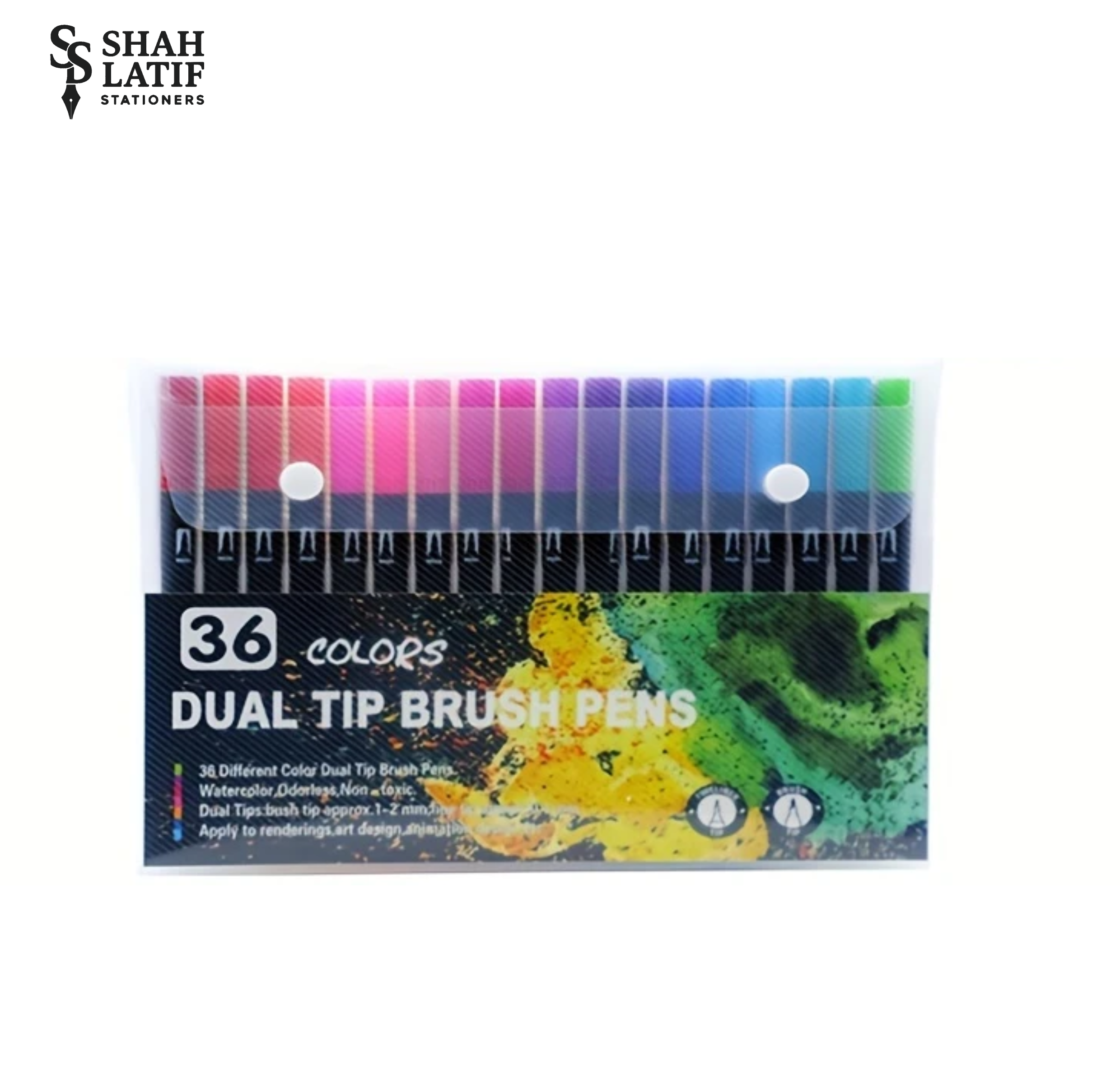 Dual Tip Brush Art Markers, Flexible Brush & Fine Tip, for Adult Coloring, Bullet Journaling, Sketching
