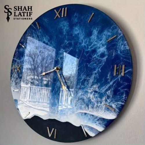 Arabic Numerals Clock Face Silicone Mold – Round Resin Wall Clock