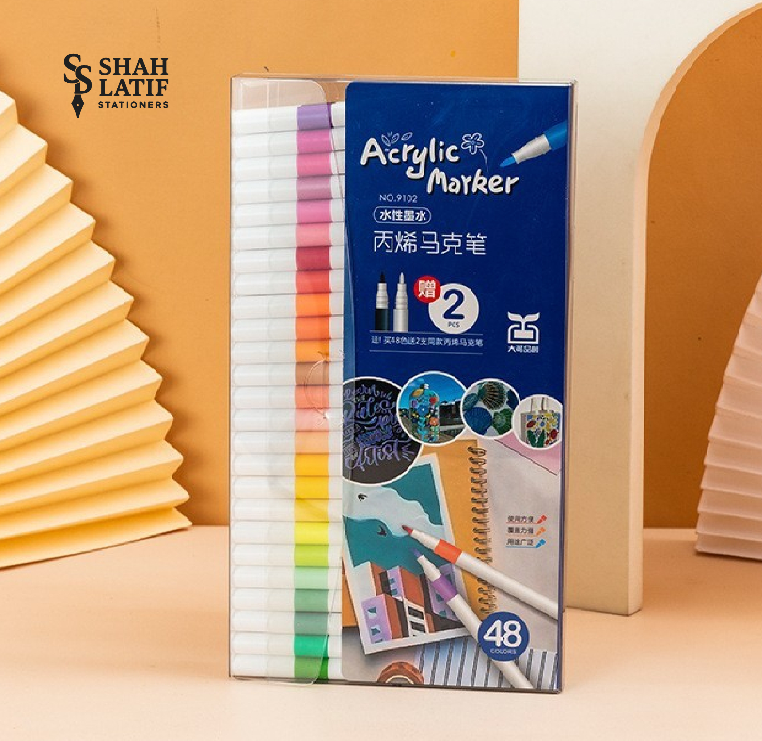 Acrylic Paint Markers Wood, Glass, Fabric, Stone Arts and Crafts, Professional Artistic Use