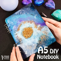 A5 DIY resin notebook ocean galaxy art handmade finished product