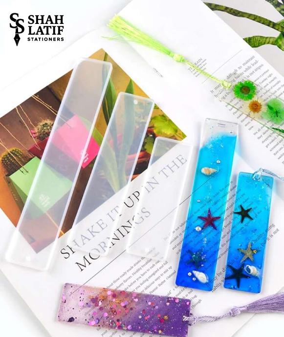 Bookmark Resin Mold DIY Rectangle Silicone Epoxy Resin Jewelry Craft Silicone Transparent Molds