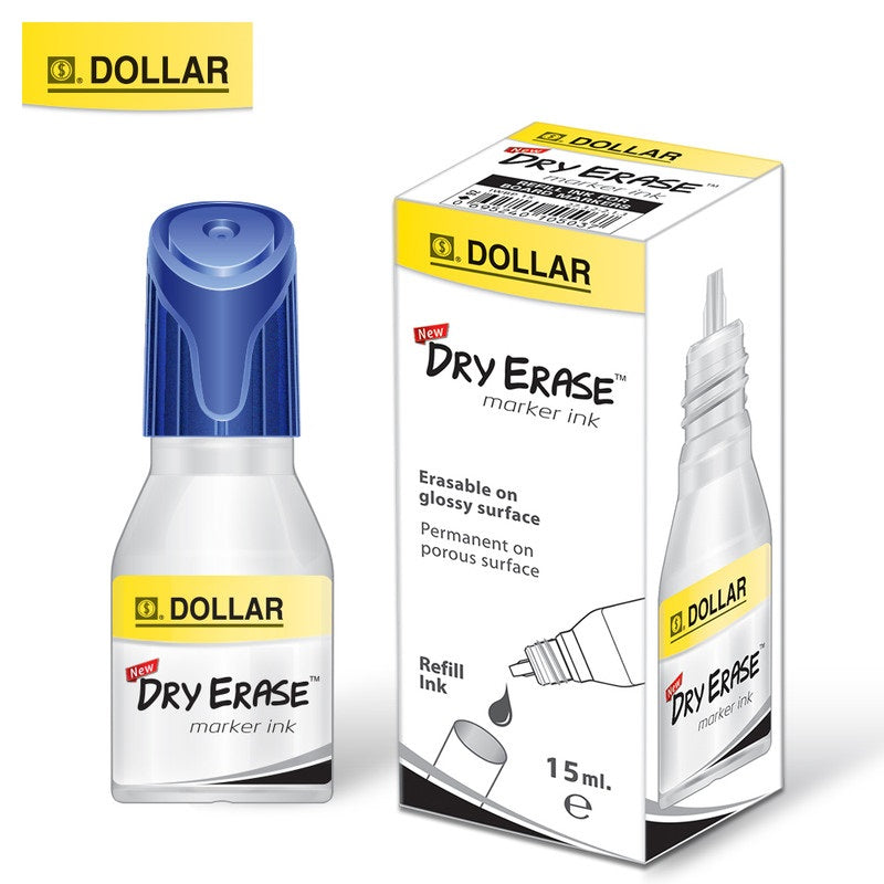 Dollar Blue Bottle Dry Erase Marker Ink 15ml  [RS][1Pc]