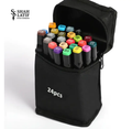 24 pcs Dual Sided Alcoholic Sketch Markers for Coloring Painting Sketching and Drawing
