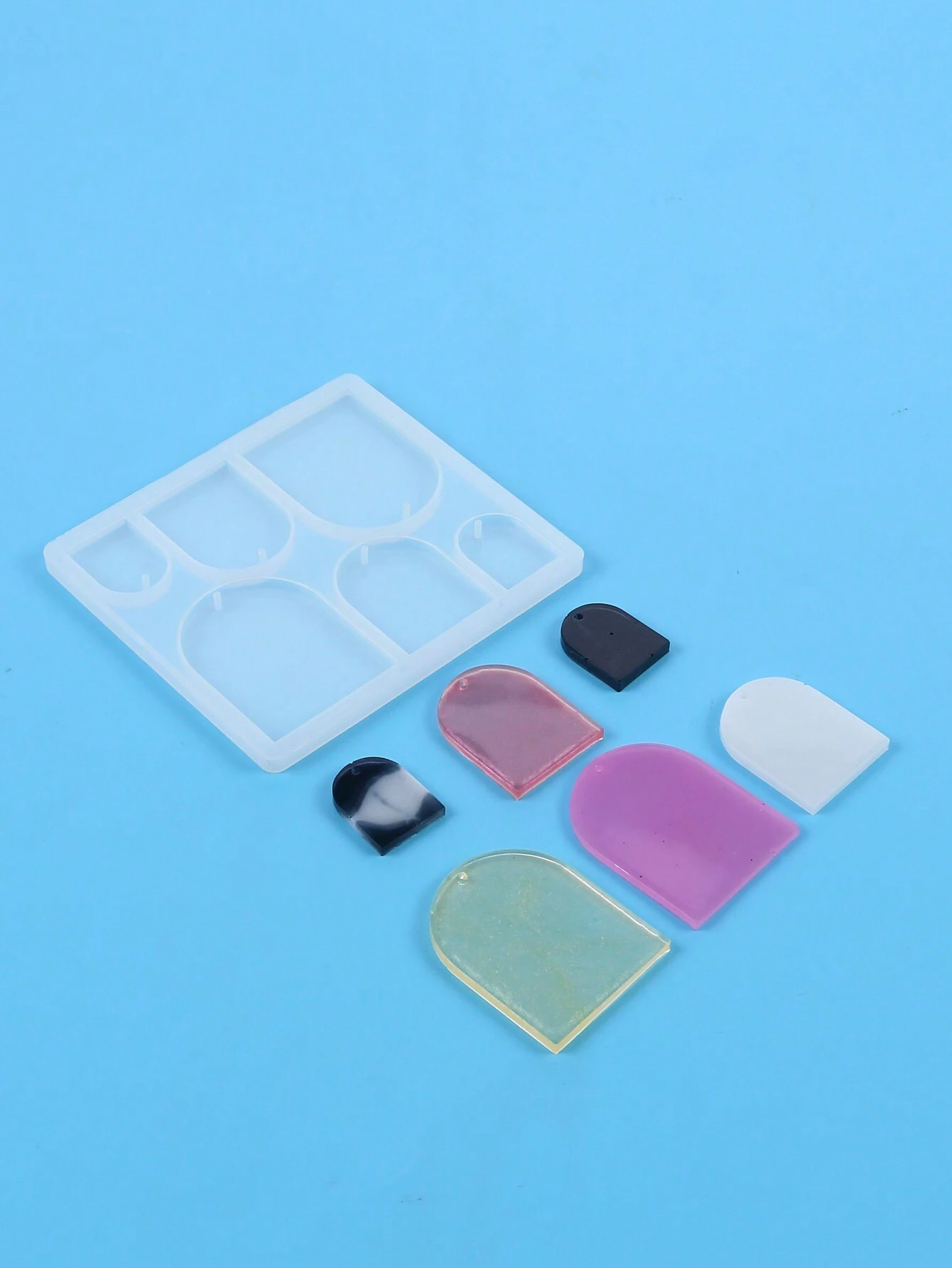 Resin Jewelry Mold, Silicone Mold With Holes, For Epoxy Resin Jewelry Casting, Can Be Used To Make Earrings, Pendants, Keychains And Other Jewelry, DIY Handmade - Mold for Resin Art