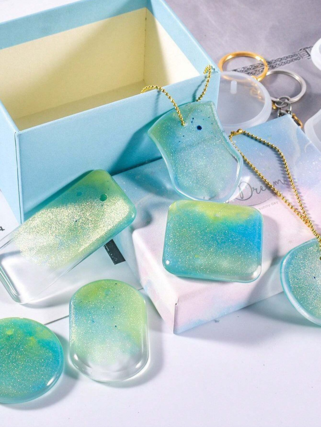 Mold for DIY Keychain Pendant Silicone Mold Set - For Making Crystal Epoxy Resin Pendant And Jewelry Silicon Mould for resin art