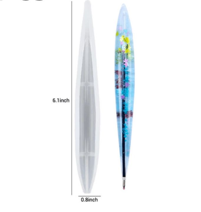 Pen Shape Resin Mold Kit Pen Silicone Molds Epoxy Resin Molds Resin Casting Molds For DIY Resin Crafts Making - Ball Pen Silicone Mold for Epoxy Resin DIY