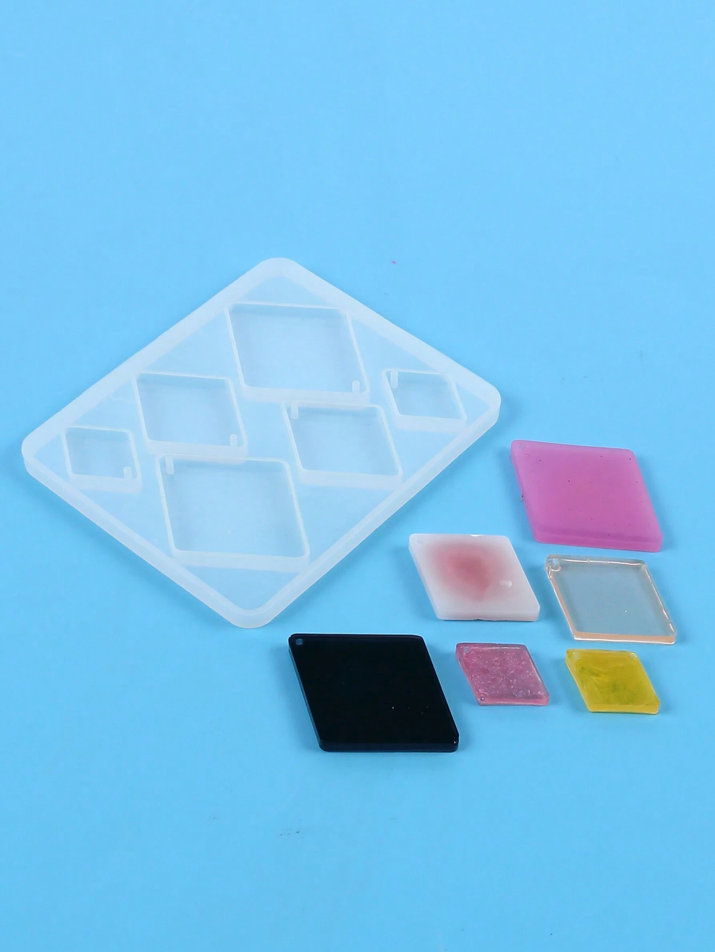 Resin Jewelry Mold, Silicone Mold With Holes, For Epoxy Resin Jewelry Casting, Can Be Used To Make Earrings, Pendants, Keychains And Other Jewelry, DIY Handmade - Mold for Resin Art