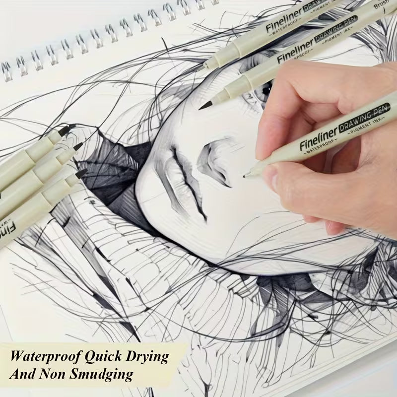 Drawing Pen Fine Liner, best Sketching Pens for Arts & Craft Students Pigment Liner Pigma Micron Drawing Pens