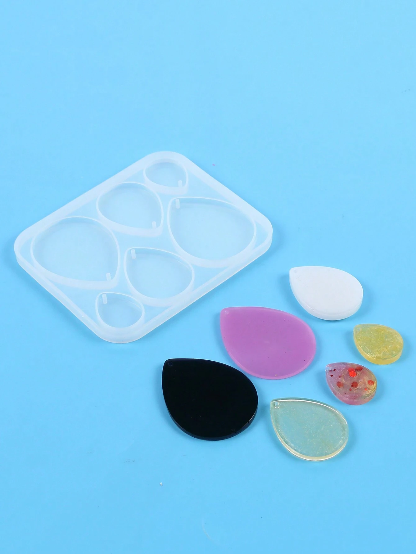 Resin Jewelry Mold, Silicone Mold With Holes, For Epoxy Resin Jewelry Casting, Can Be Used To Make Earrings, Pendants, Keychains And Other Jewelry, DIY Handmade - Mold for Resin Art