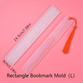 Bookmark Resin Mold DIY Rectangle Silicone Epoxy Resin Jewelry Craft Silicone Transparent Molds