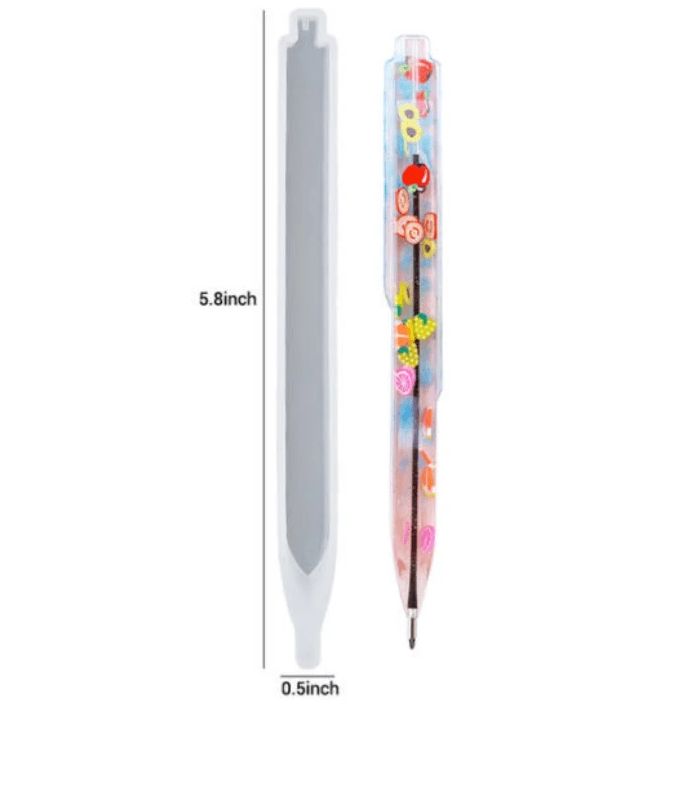 Pen Shape Resin Mold Kit Pen Silicone Molds Epoxy Resin Molds Resin Casting Molds For DIY Resin Crafts Making - Ball Pen Silicone Mold for Epoxy Resin DIY