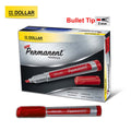 Dollar cut Permanent Marker 2mm  Red [RS][1PC]