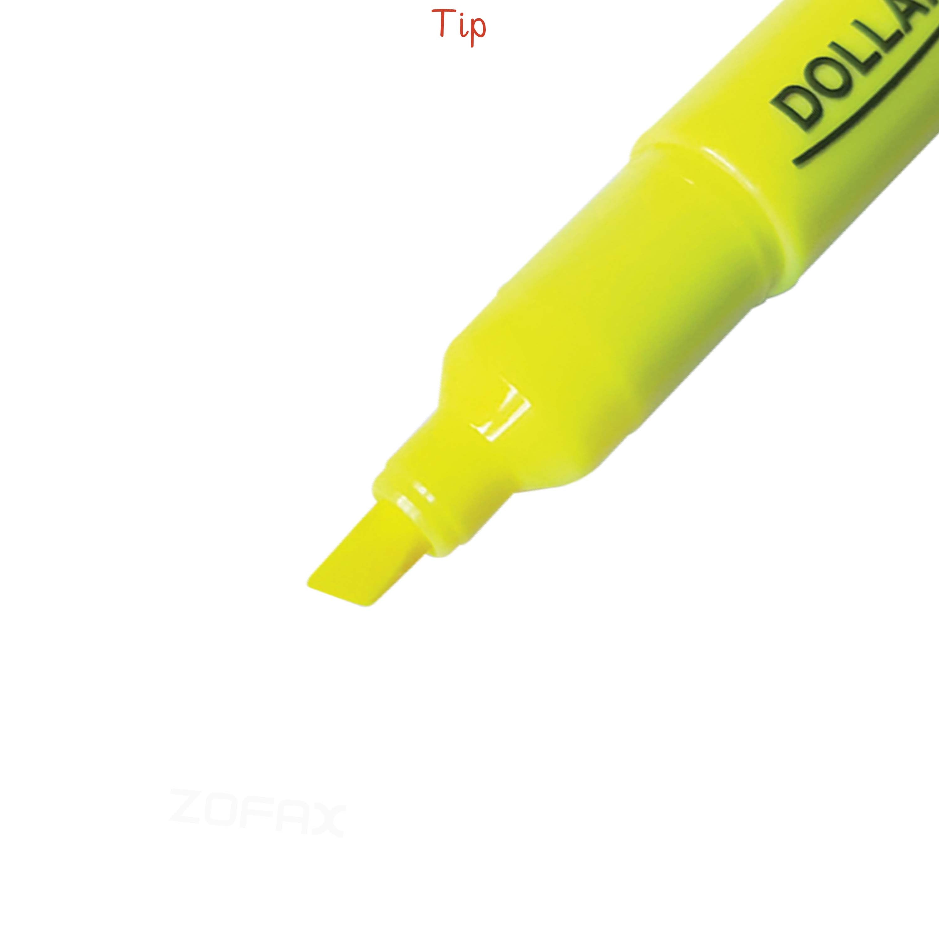 Dollar Neon Yellow Highlighter 5mm  [RS][1PC]
