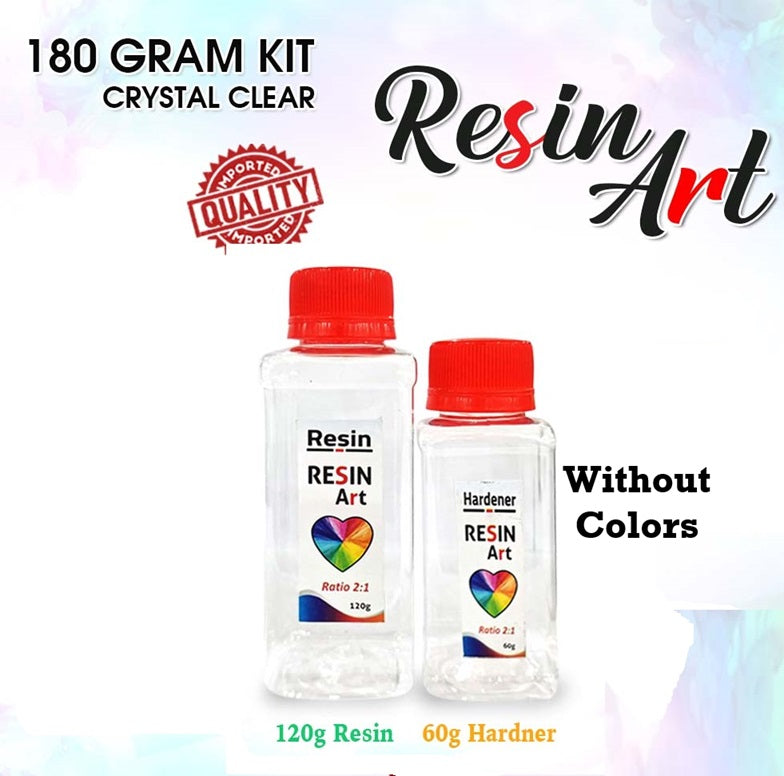 Resin Art Imported Epoxy Crystal Clear liquid kit Ratio 2:1 1500g 750g 180g for Art, Craft & Coating