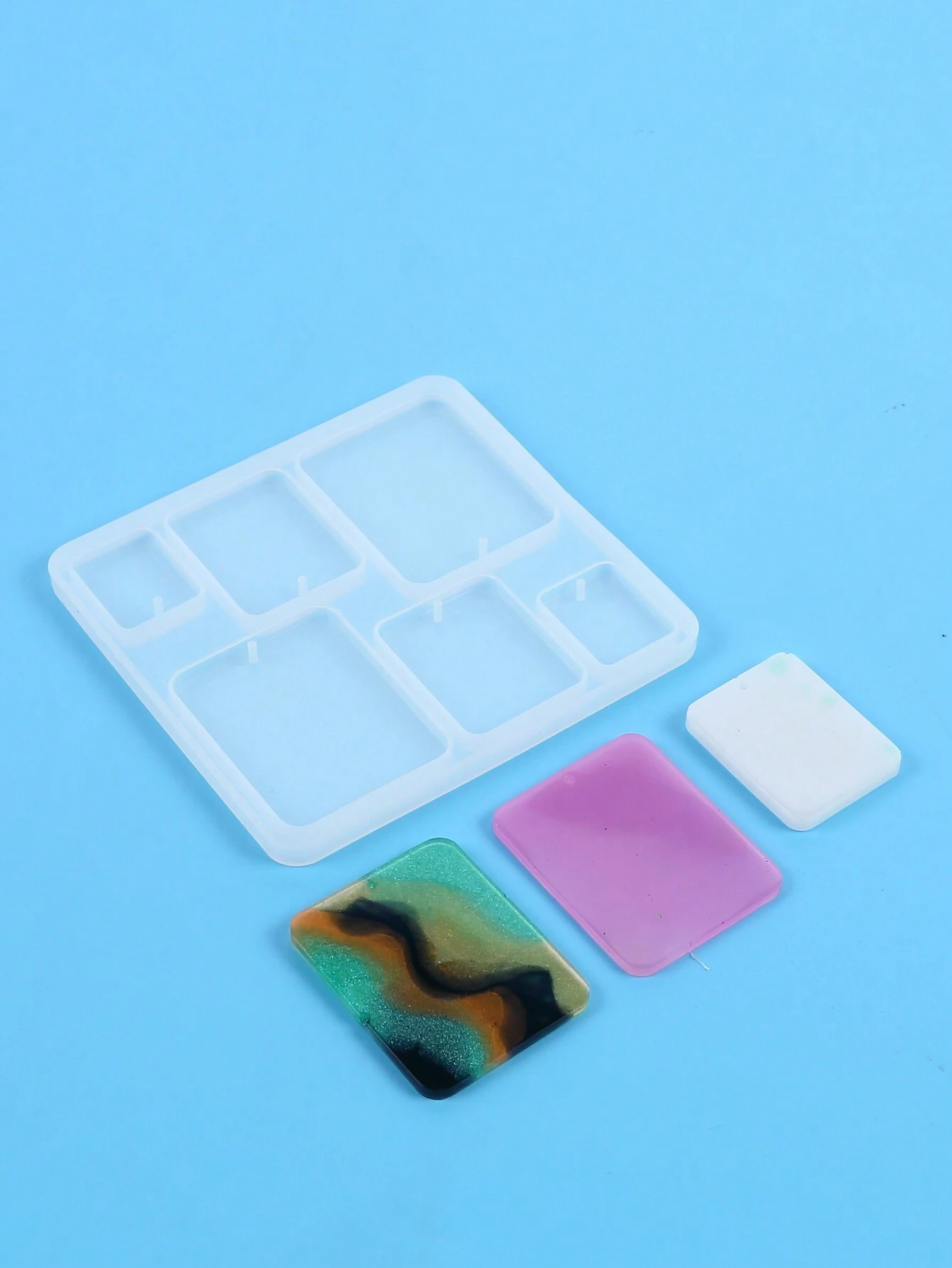 Resin Jewelry Mold, Silicone Mold With Holes, For Epoxy Resin Jewelry Casting, Can Be Used To Make Earrings, Pendants, Keychains And Other Jewelry, DIY Handmade - Mold for Resin Art