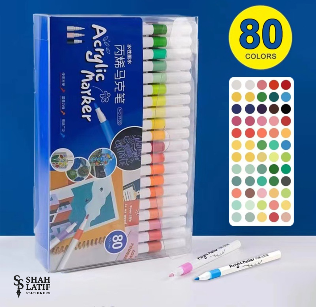 Acrylic Paint Markers Wood, Glass, Fabric, Stone Arts and Crafts, Professional Artistic Use