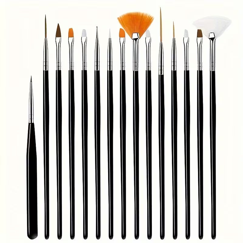 12 pcs M High Quality Nylon Professional Paint Brush Set