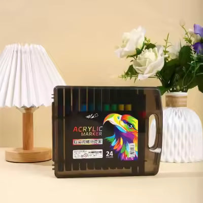 Acrylic Paint Markers Set 12 to 80 Colours Acrylic Markers Acrylic Pens for Rock Painting, Canvas, Wood, Glass, Ceramic & DIY Crafts