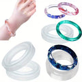 Resin Bangle Mold Set (Pack of 4 Different Size) | Silicone Bracelet Molds | DIY Jewelry Making Tool | Epoxy Resin Craft Mold