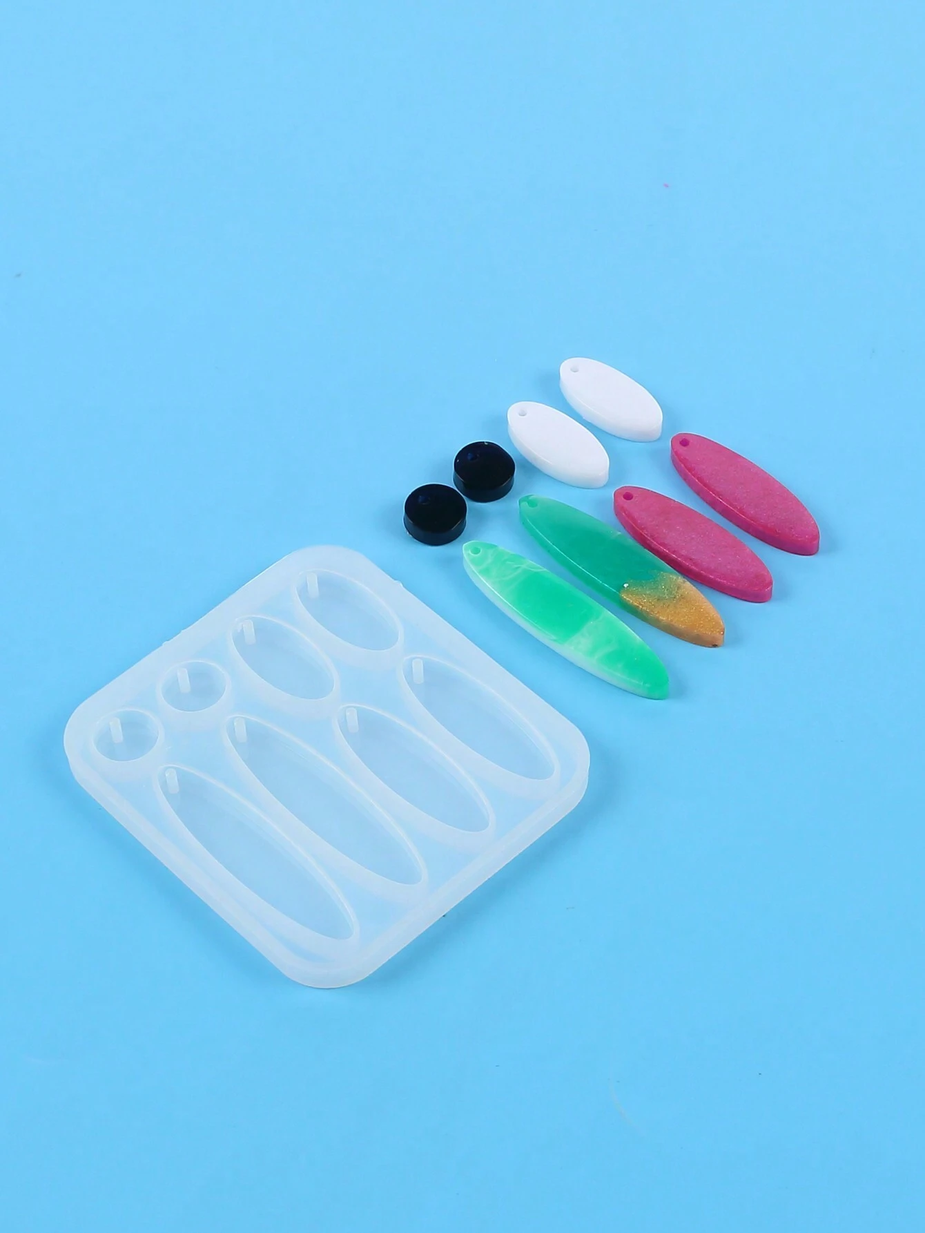 Resin Jewelry Mold, Silicone Mold With Holes, For Epoxy Resin Jewelry Casting, Can Be Used To Make Earrings, Pendants, Keychains And Other Jewelry, DIY Handmade - Mold for Resin Art