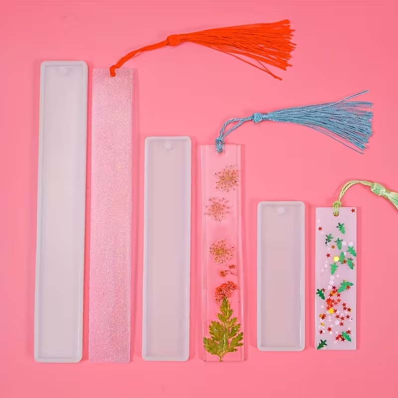 Bookmark Resin Mold DIY Rectangle Silicone Epoxy Resin Jewelry Craft Silicone Transparent Molds