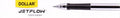 Dollar BP2F Jetflow Hybrid Ballpoint Pen Black [RS][1PC]