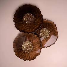 Scalloped Edge Geode Coaster Silicone Mold – Round Agate Style