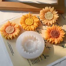 Sunflower Silicone Mold – Large 3D Single Flower