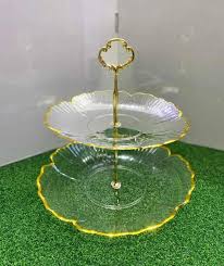2-Tier Resin Display Stand – Rose Gold Geode Finish (Handmade)