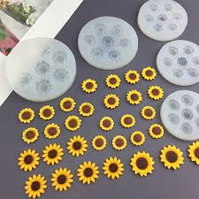 Sunflower Silicone Mold – Large 3D Flower Resin Mold