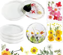 Faceted Coaster Silicone Mold Set – Round & Octagon (4pcs)