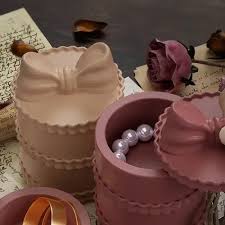 Bow Ribbon Round Box Silicone Mold – Ring & Jewelry Storage Box