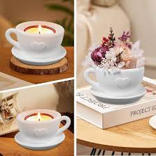 Tea Cup & Saucer Silicone Mold with Heart Detail