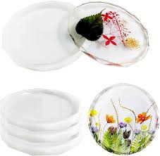 Faceted Coaster Silicone Mold Set – Round & Octagon (4pcs)