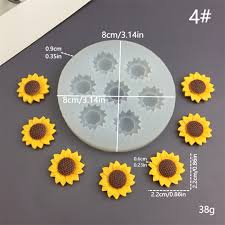 Sunflower Silicone Mold – Large 3D Flower Resin Mold