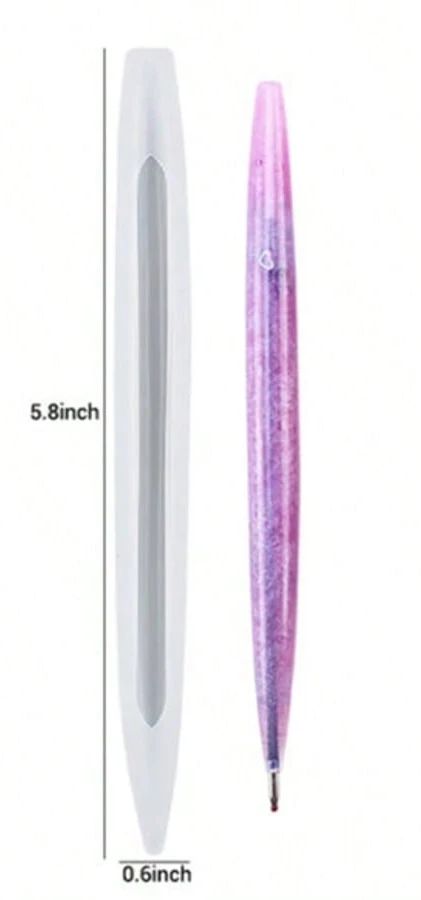 Pen Shape Resin Mold Kit Pen Silicone Molds Epoxy Resin Molds Resin Casting Molds For DIY Resin Crafts Making - Ball Pen Silicone Mold for Epoxy Resin DIY