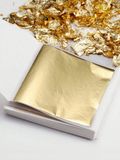 Gold Foil Leaf for DIYs, Slime, Resin, Gilding, Scrapbooking, Gilding, Framing, Nail Art, Cake Decoration, Handcraft Foil, Art & Craft Gold Foil Paper for Arts Crafts Paintings