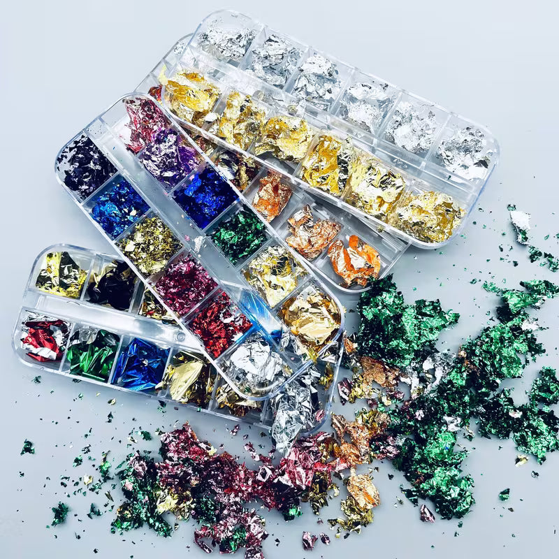 Premium Gold Leaf Foil Flakes for Resin Art & Nail Art Best Seller in Pakistan Premium Quality Easy to Use
