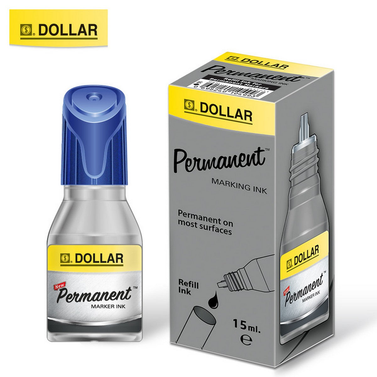 Dollar Permanent Marker Ink Blue, 15ml [RS][1Pc]