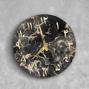 Arabic Numerals Clock Face Silicone Mold – Round Resin Wall Clock