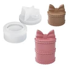 Bow Ribbon Round Box Silicone Mold – Ring & Jewelry Storage Box